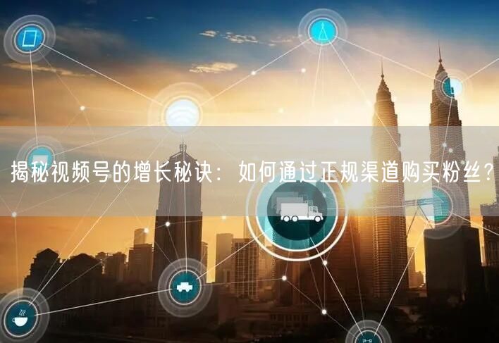 揭秘视频号的增长秘诀：如何通过正规渠道购买粉丝？