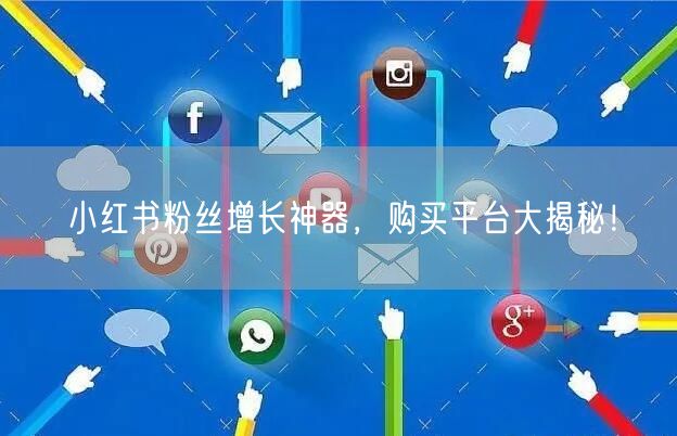 小红书粉丝增长神器，购买平台大揭秘！