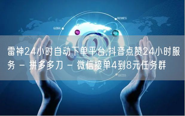 雷神24小时自动下单平台,抖音点赞24小时服务 - 拼多多刀 - 微信接单4到8